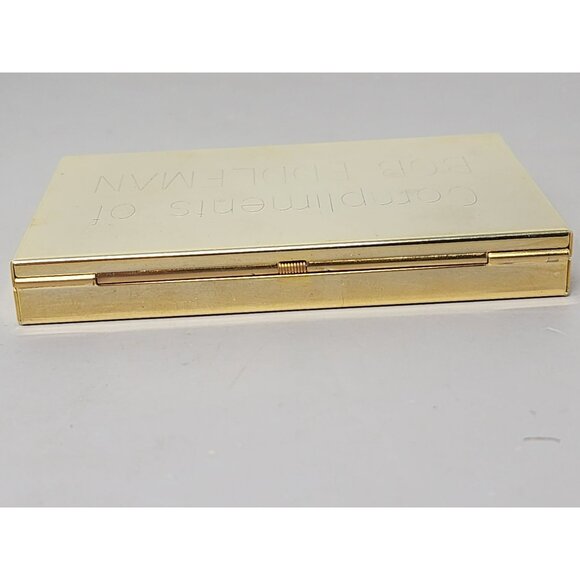Vintage Concord Gold-Tone Business Card Holder & LCD Calculator‎ - Picture 6 of 10